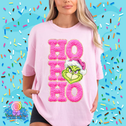 Ho Ho Ho Green Guy Faux Yarn  - Tees & Sweatshirts