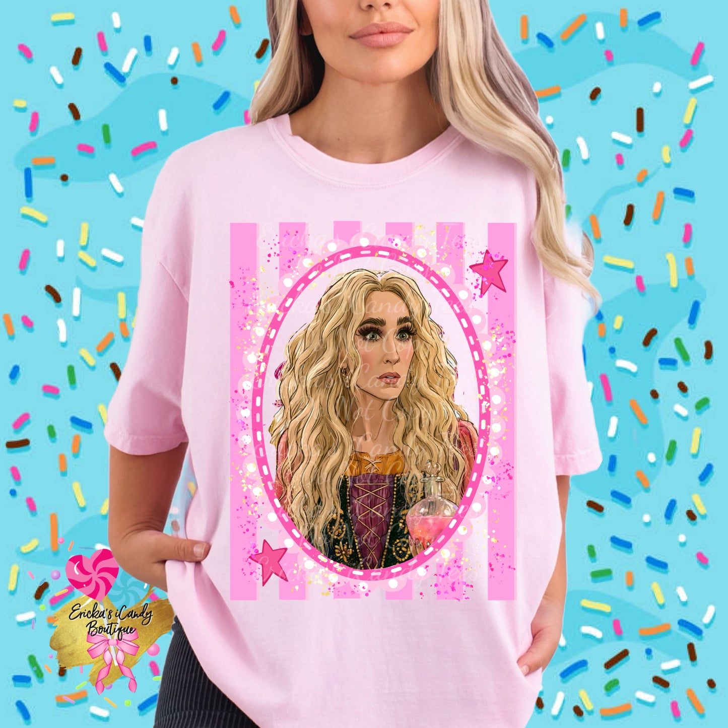 Sanderson Sisters In October We Wear Pink - Kids & Adult Apparel
