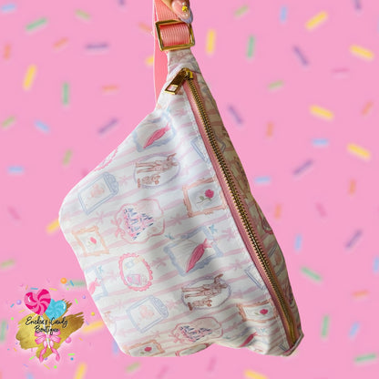 Pink Castle Frames  - Large Fanny Belt Bag