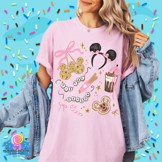 Pink Mouse Tis The Season- Tees & Sweatshirts