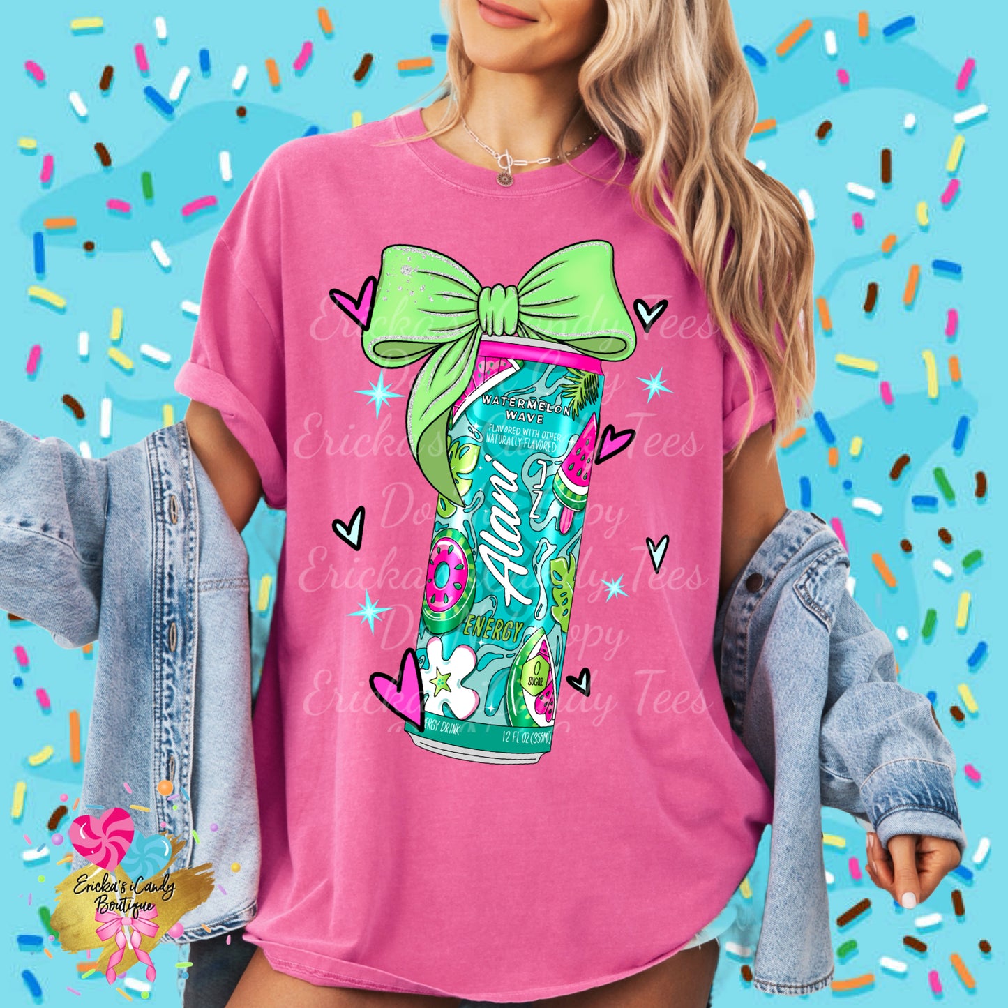 Coquette Cans Alani Watermelon Wave - Kids & Adult Apparel