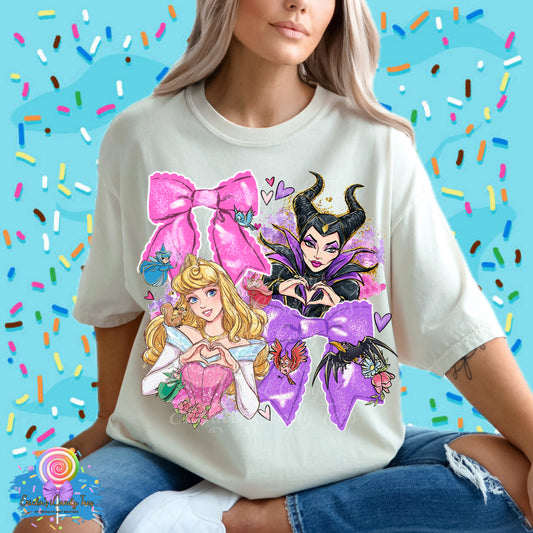 Aurora & Maleficent Bows - Apparel