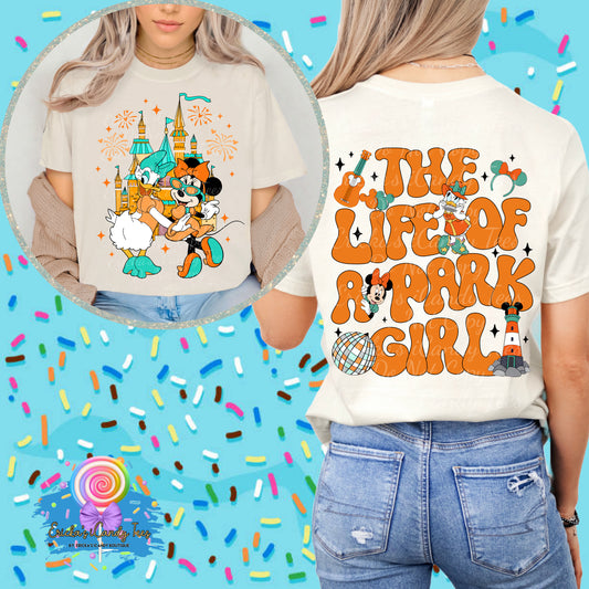 Castle Besties Life of a park girl - Front & Back Apparel