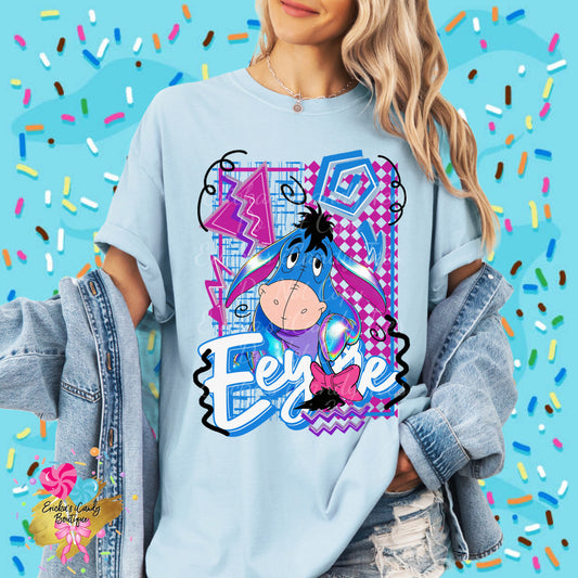 Retro Eeyore - Kids & Adult Apparel