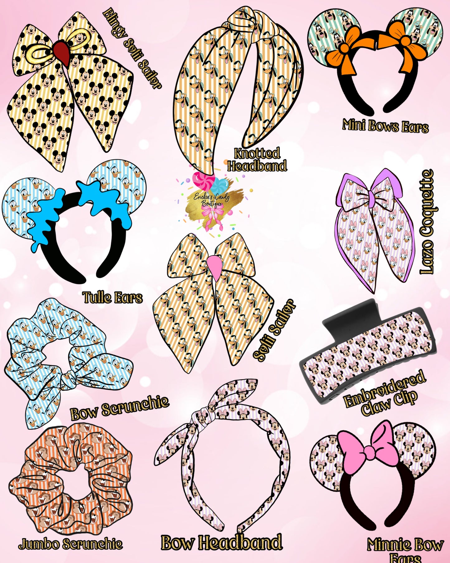 Goofy Stripes - Hair Candy Accessories PREORDER SHIPS ESTIMATED MID SEPT