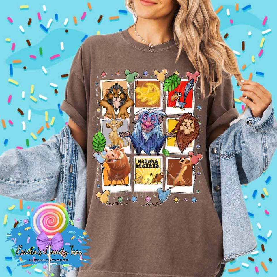 Hakuna Matata Polaroid Collage - Kids & Adult Apparel