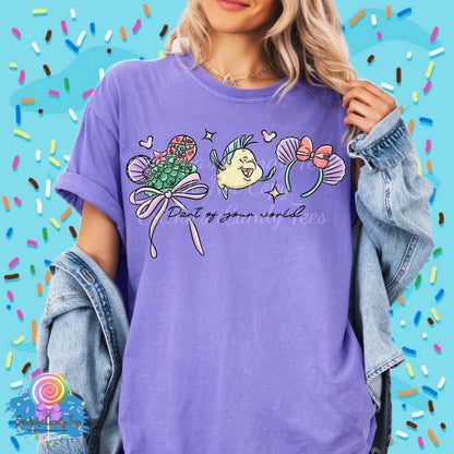 Part of your world Hat Ear LL HandDrawn- Apparel