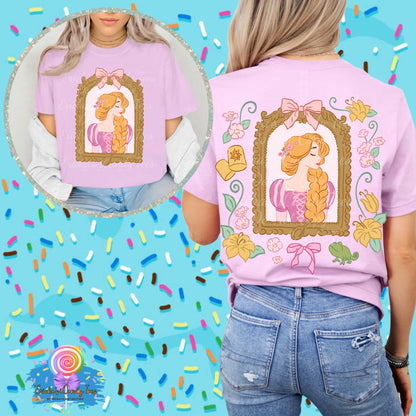 Tower Princess Floral Coquette - Front & Back Apparel