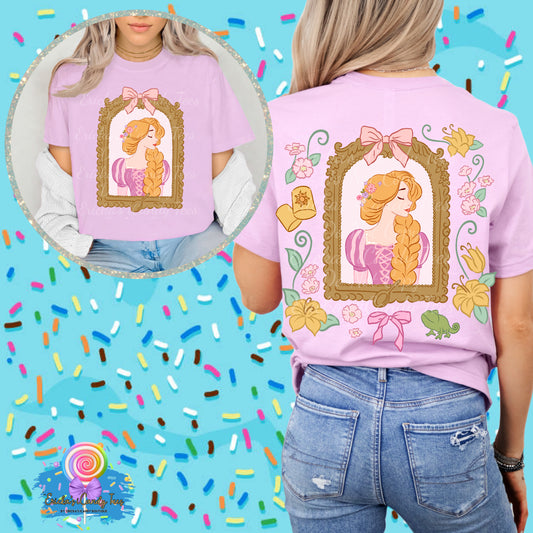Tower Princess Floral Coquette - Front & Back Apparel