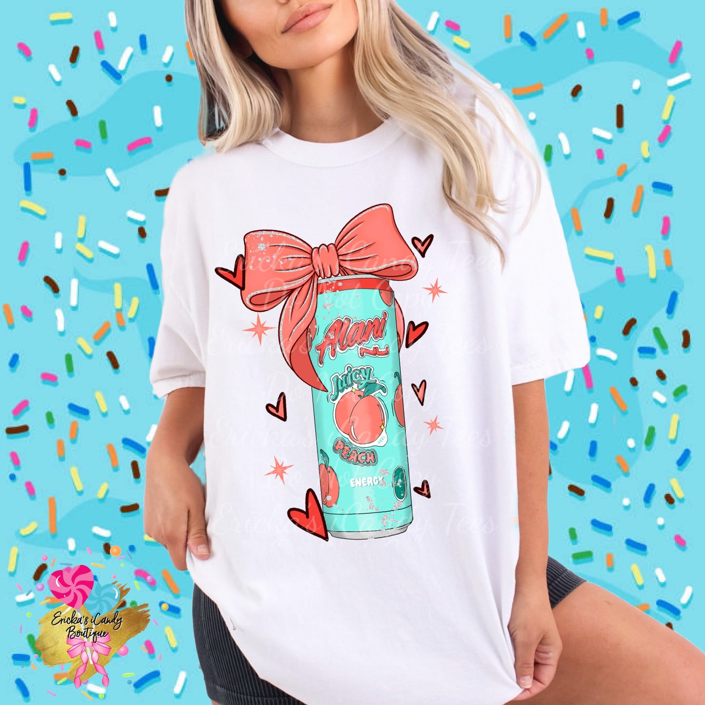 Coquette Cans Alani Peach- Kids & Adult Apparel