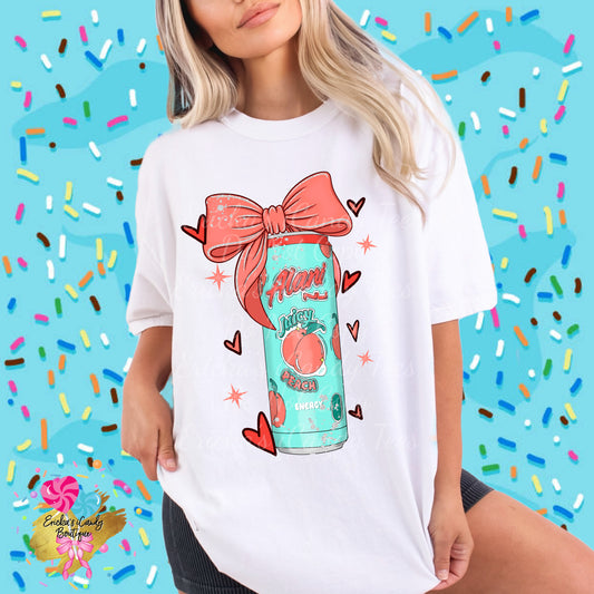 Coquette Cans Alani Peach- Kids & Adult Apparel