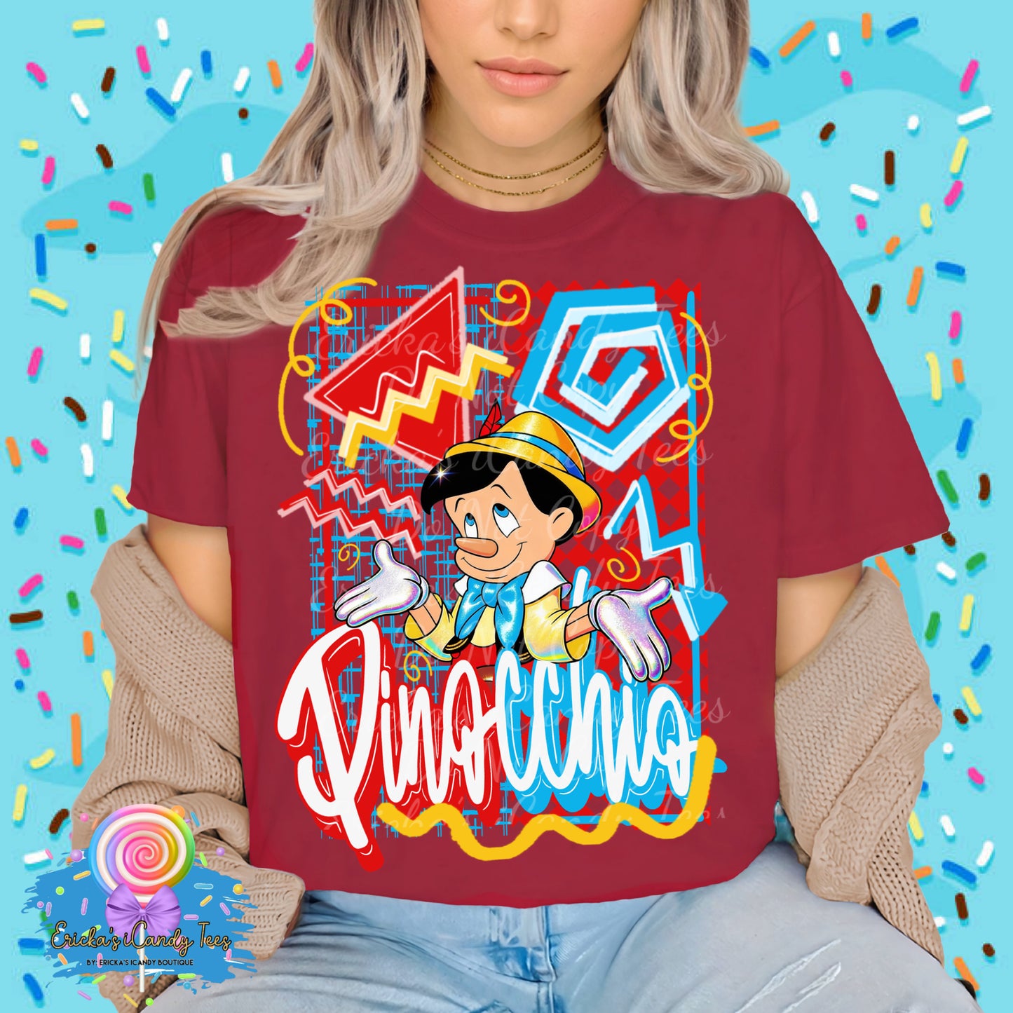 Retro Wooden Boy - Kids & Adult Apparel