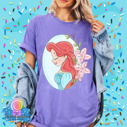 All Princess Floral Ovals LL Handdrawn - Kids & Adult Apparel