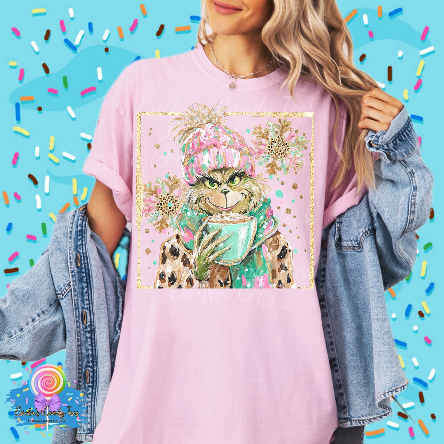 Leopard Gold Winter Green Guy - Tees & Sweatshirts