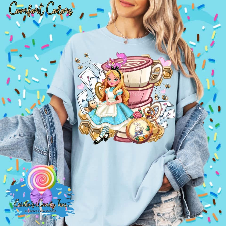 Alice Tea Cups & Honey  - Tees & Sweatshirts