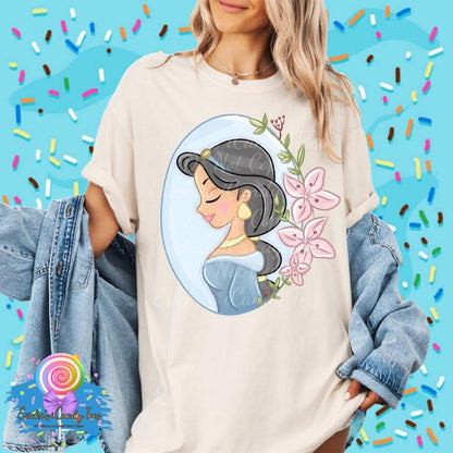 All Princess Floral Ovals LL Handdrawn - Kids & Adult Apparel