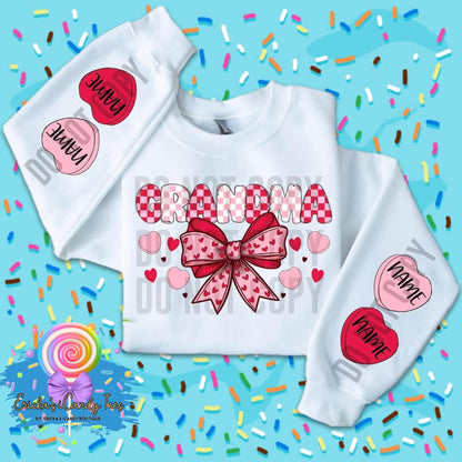 Mama Titles Valentines (Sleeves have names) - Apparel