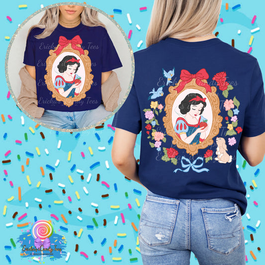 Apple Princess Floral Coquette - Front & Back Apparel