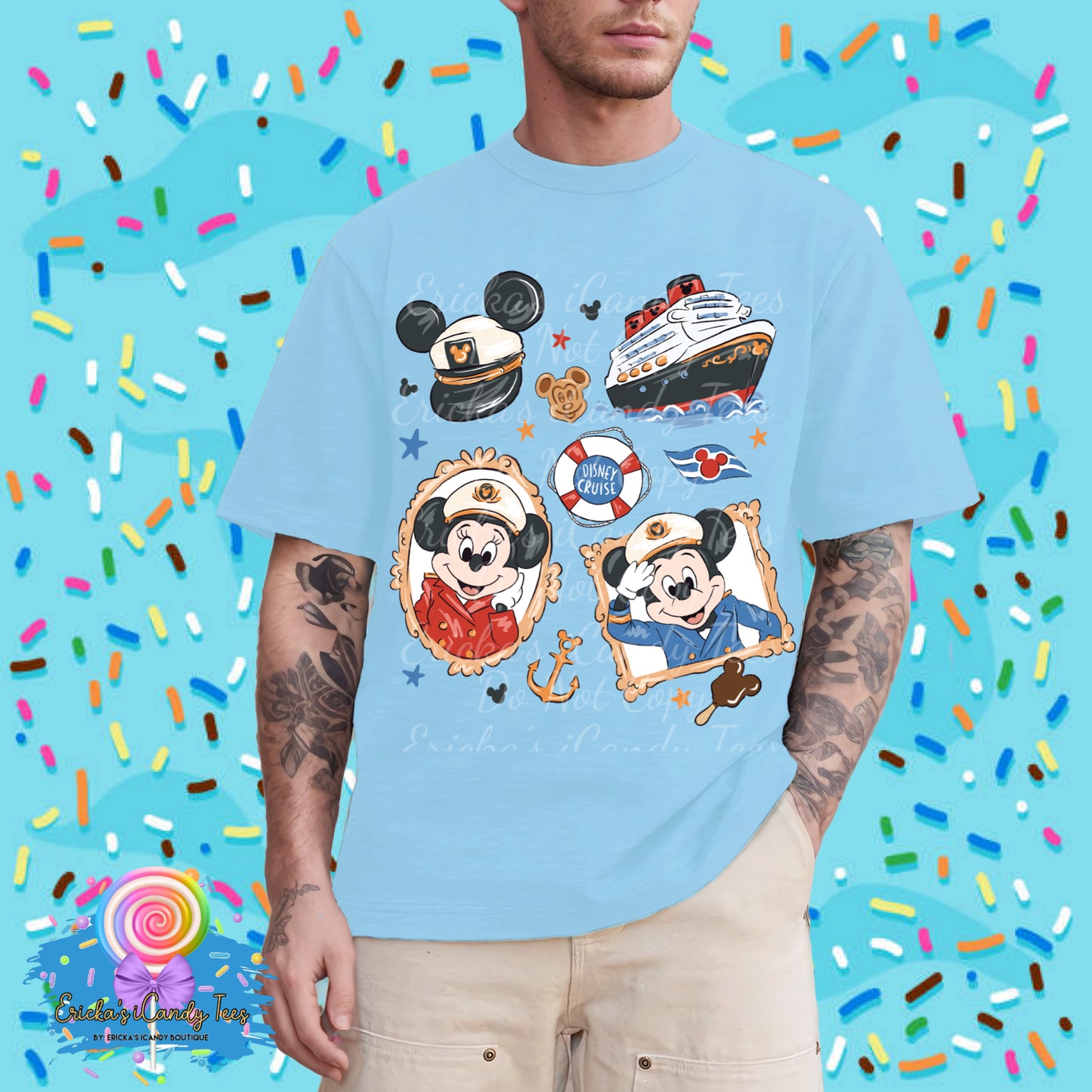 Sailor Mouse (Girl or Boy) - Kids & Adult Apparel