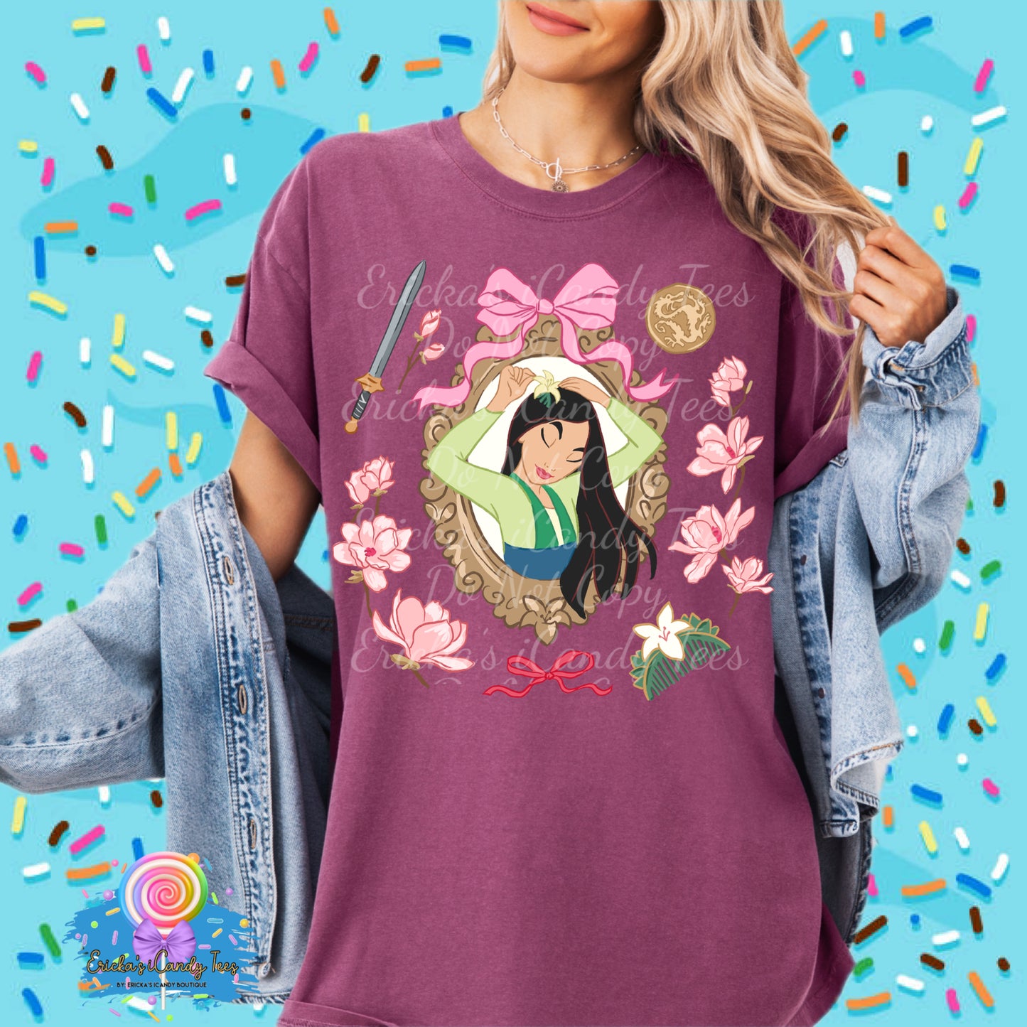 Warrior Princess Floral Frame - Kids & Adult Apparel