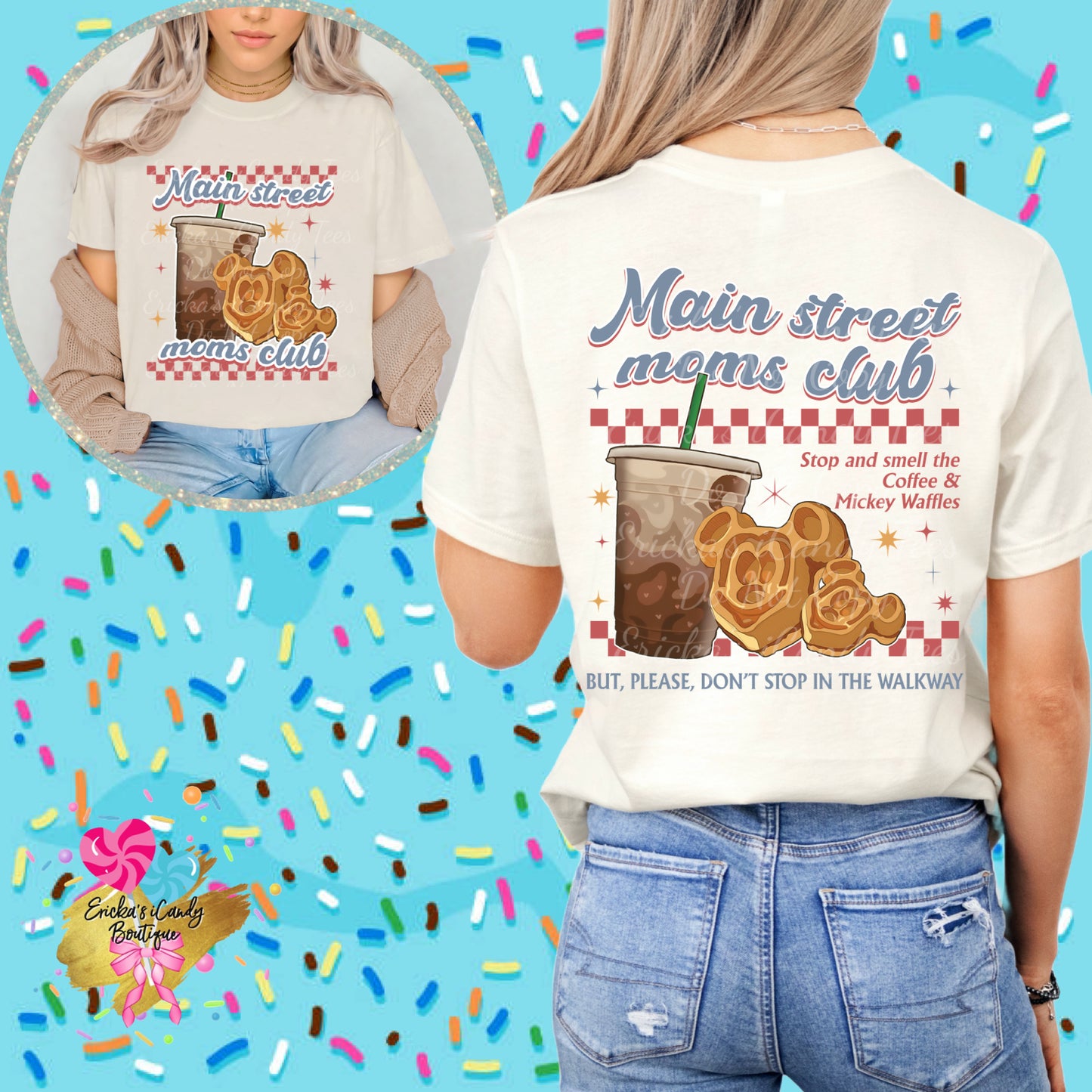Main Street Moms Club - Front & Back Apparel