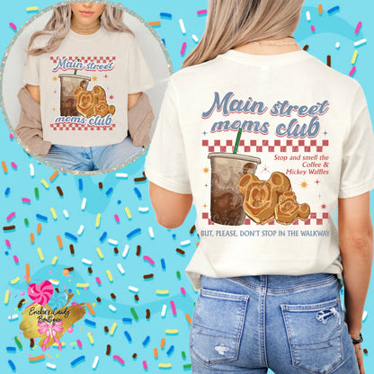 Main Street Moms Club - Front & Back Apparel