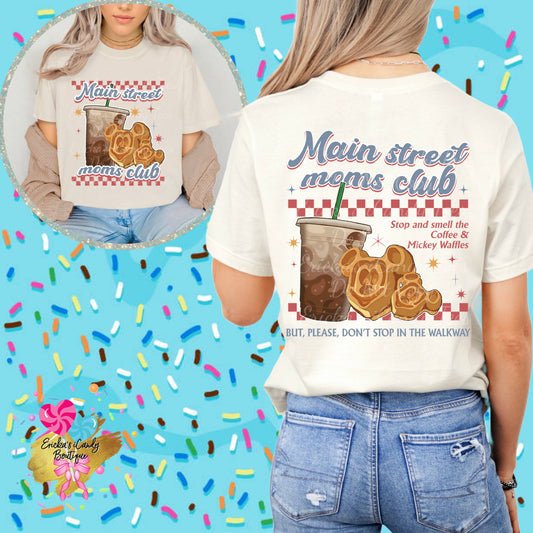 Main Street Moms Club - Front & Back Apparel