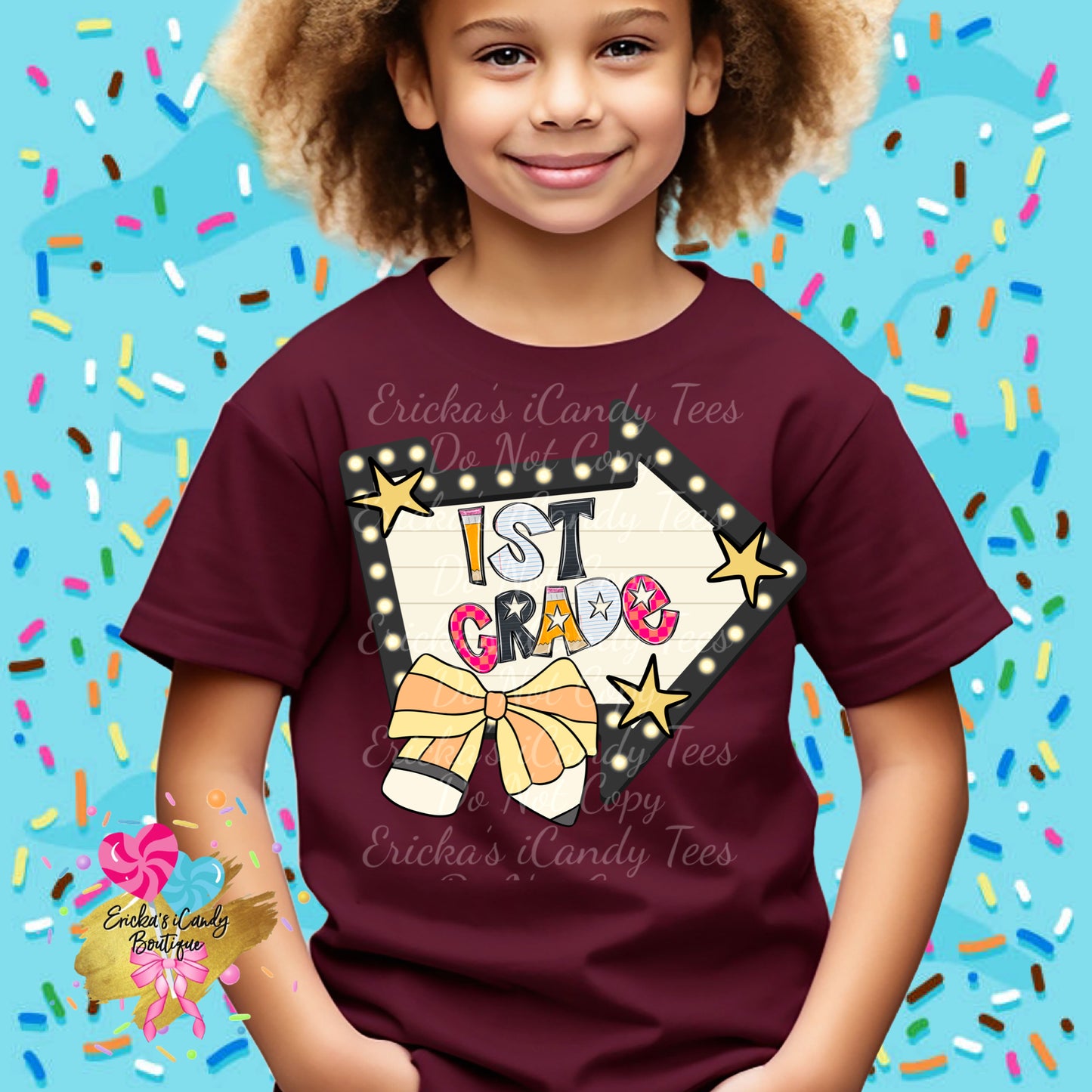 Bow Sign Grade (PreK - 6th Grade) - Kids & Adult Apparel