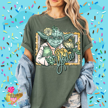 Yellow Yoda Square - Kids & Adult Apparel