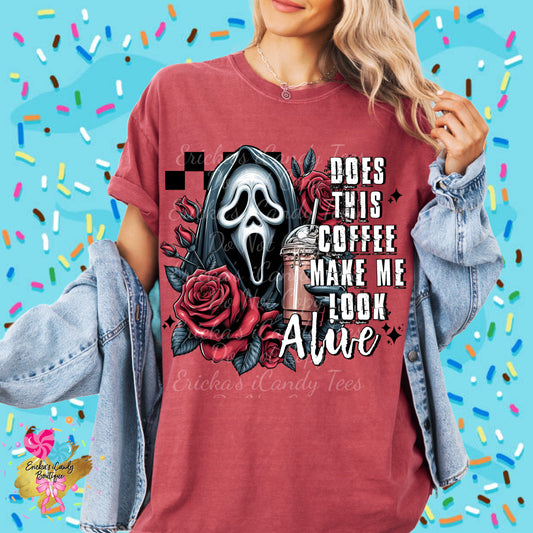 Does this coffee make me look alive - Kids & Adult Apparel