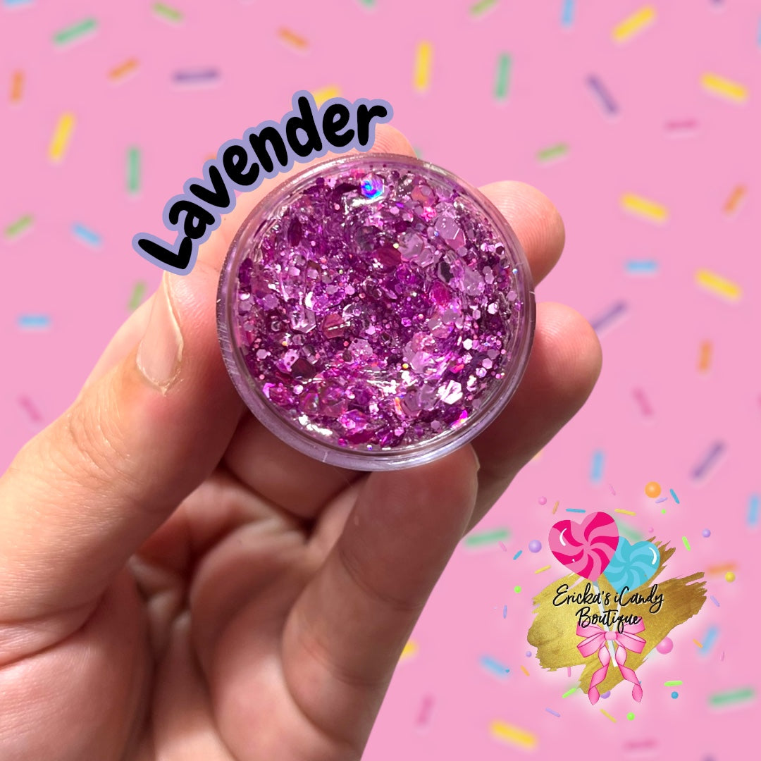 Lavender - Glitter Gel