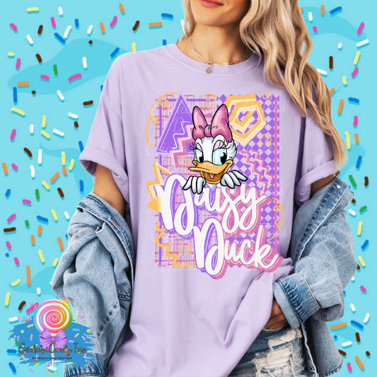 Retro Girlie Duck - Kids & Adult Apparel