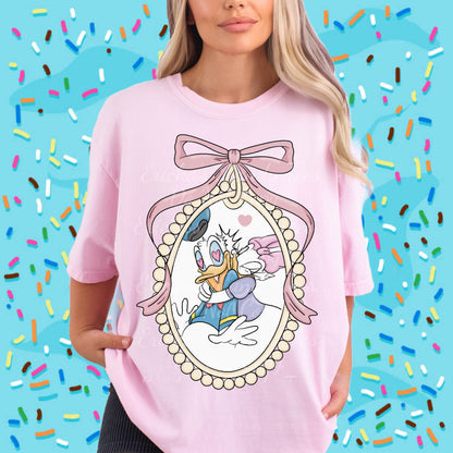 Quacks Lovers Coquette Frame LL HandDrawn- Apparel