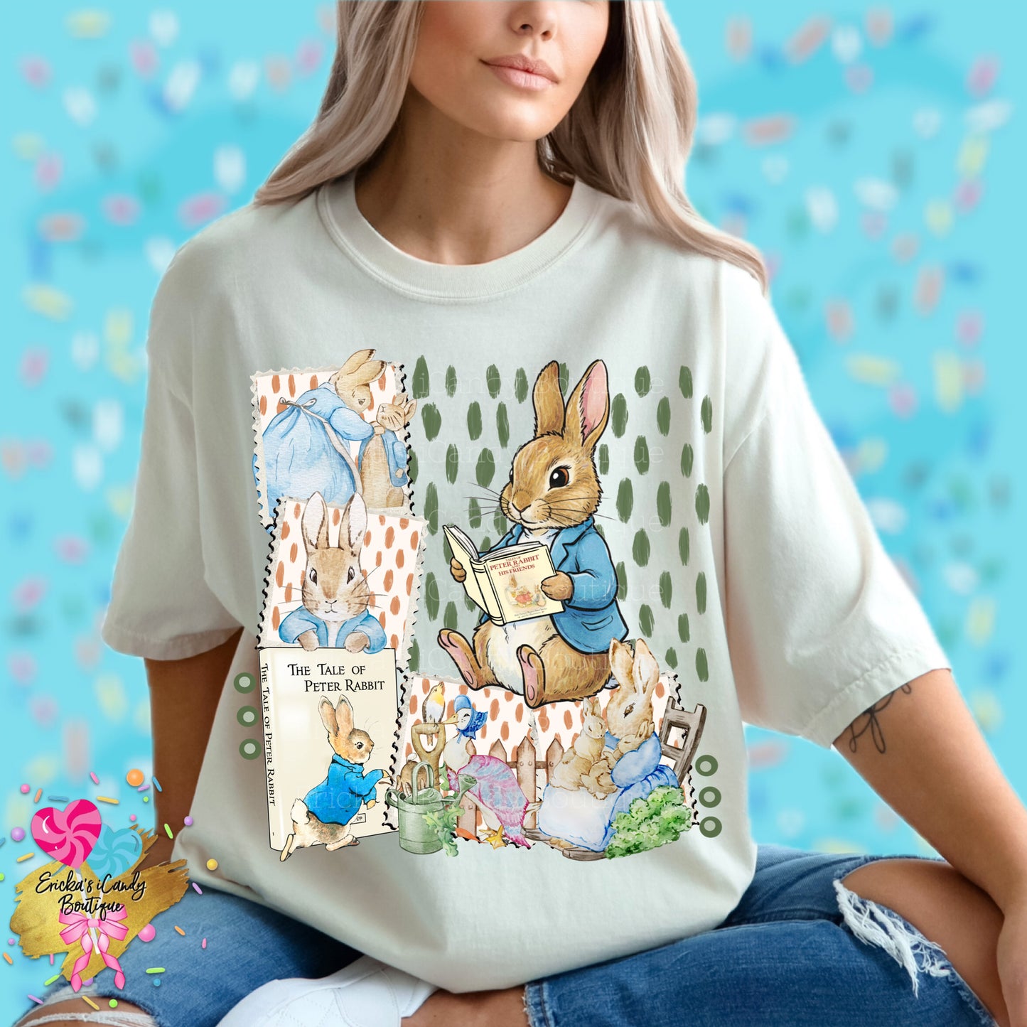 Peter Rabbit Storybook (With Bow or Without Bow) - Kids & Adult Apparel