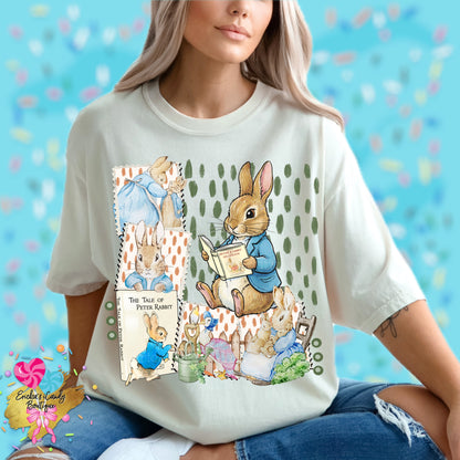 Peter Rabbit Storybook (With Bow or Without Bow) - Kids & Adult Apparel