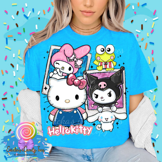 Kitty & Friends Polaroid - Kids & Adult Apparel