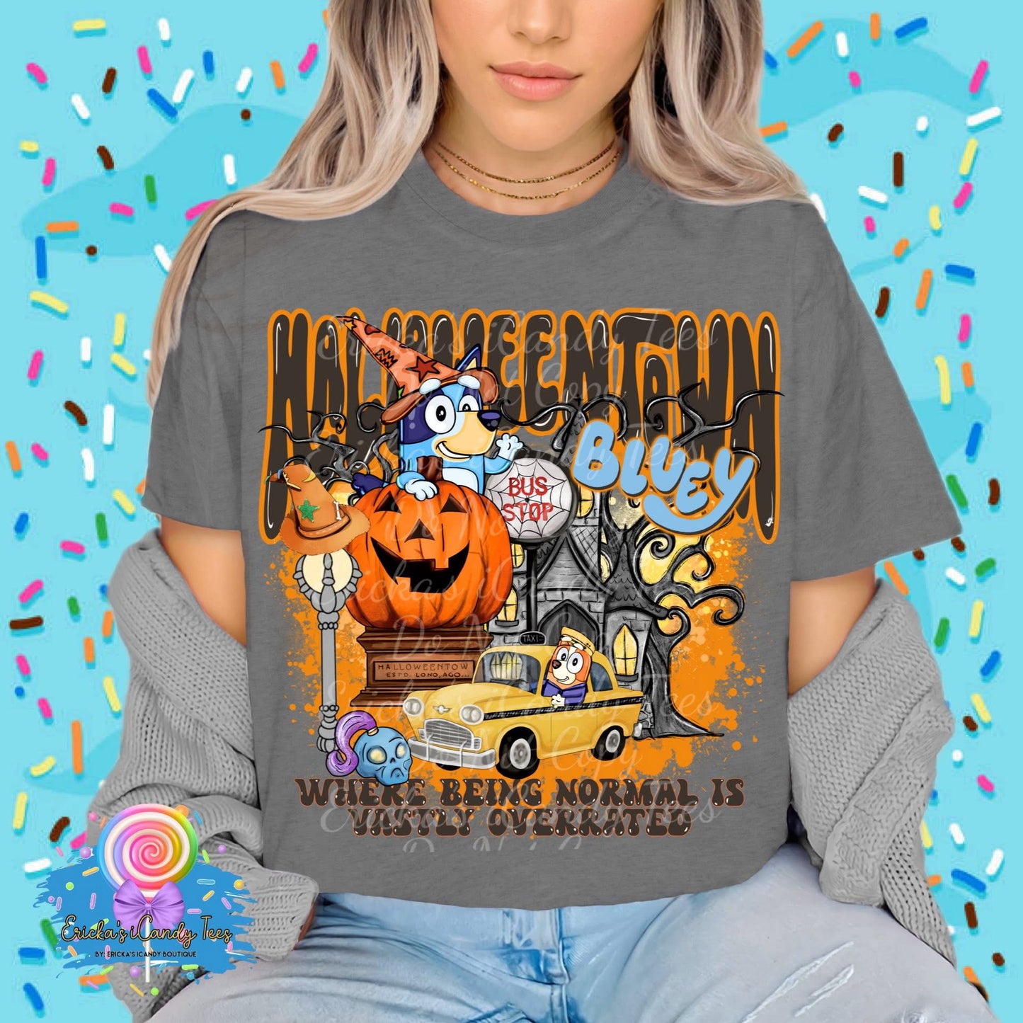 Halloweentown Blue Dog - Kids & Adult Apparel