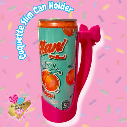 Coquette Bow Slim Can Holder - 12oz