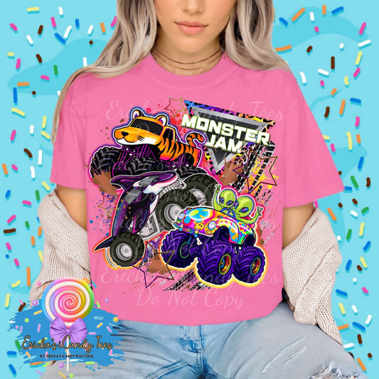 Monster Truck Lisa Frank - Tees & Sweatshirts