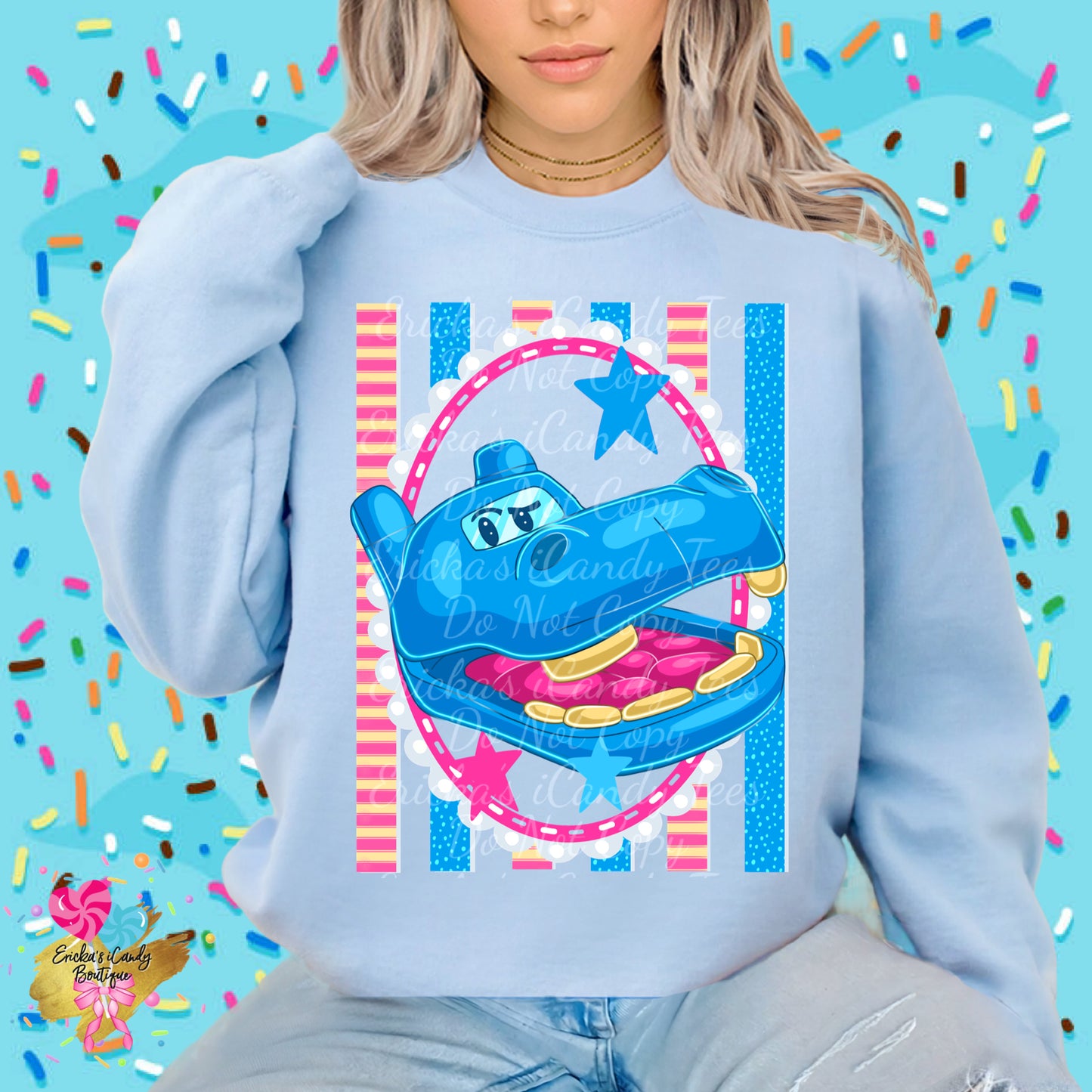 Hippo Striped Frame- Kids & Adult App