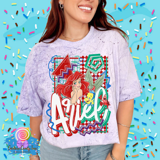 Retro Mermaid Princess - Kids & Adult Apparel