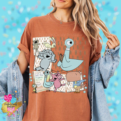 Don’t Let The Pigeon Drive The Bus Storybook (With Bow or Without Bow) - Kids & Adult Apparel