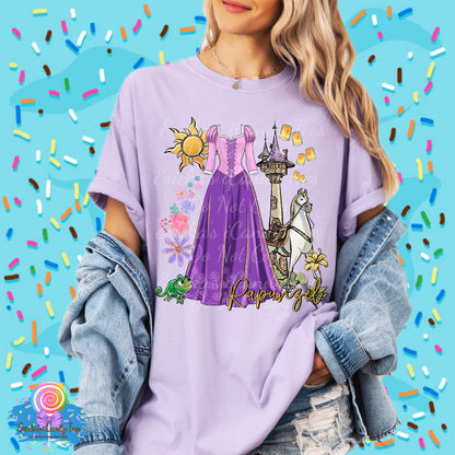 Tower Princess Long Dresses - Kids & Adult Apparel