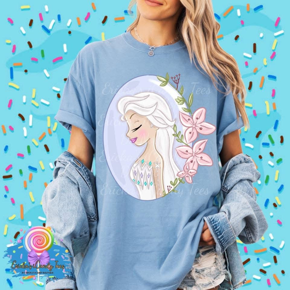 All Princess Floral Ovals LL Handdrawn - Kids & Adult Apparel