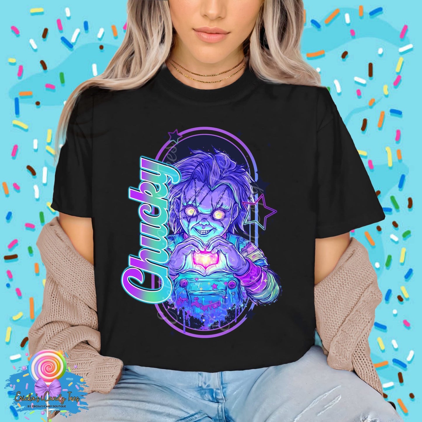 Neon Blue Horror Boyz (Choose Your Favorite) - Kids & Adult Apparel