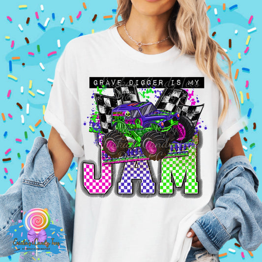 Grave Digger M Jam Coquette - Kids & Adult Apparel
