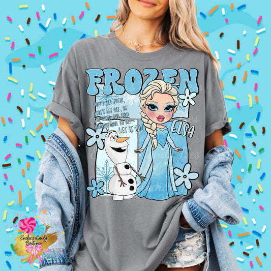 Frozen Bratz Mash Up (Elsa/Ana) - Kids & Adult Apparel