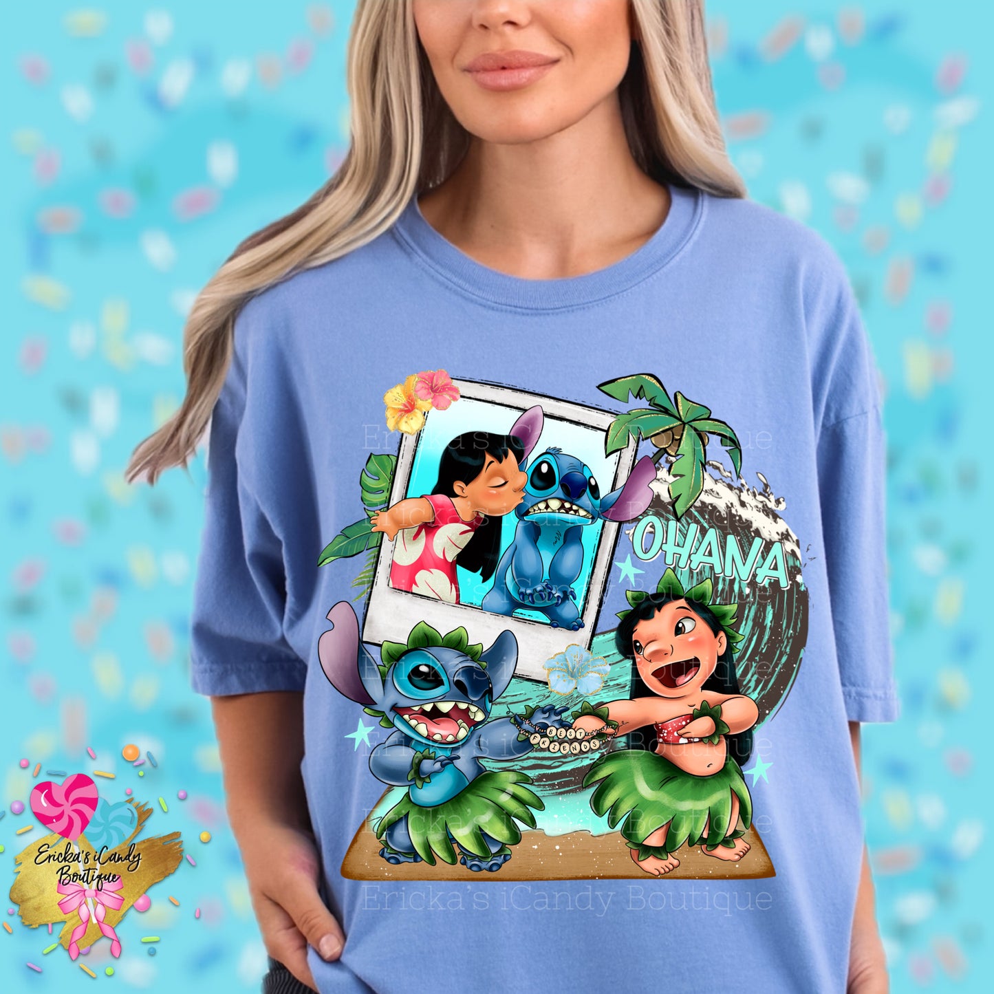 Ohana Besties Polaroid - Kids & Adult Apparel