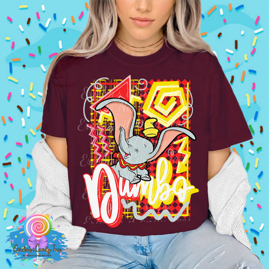 Retro Circus Elephant - Kids & Adult Apparel