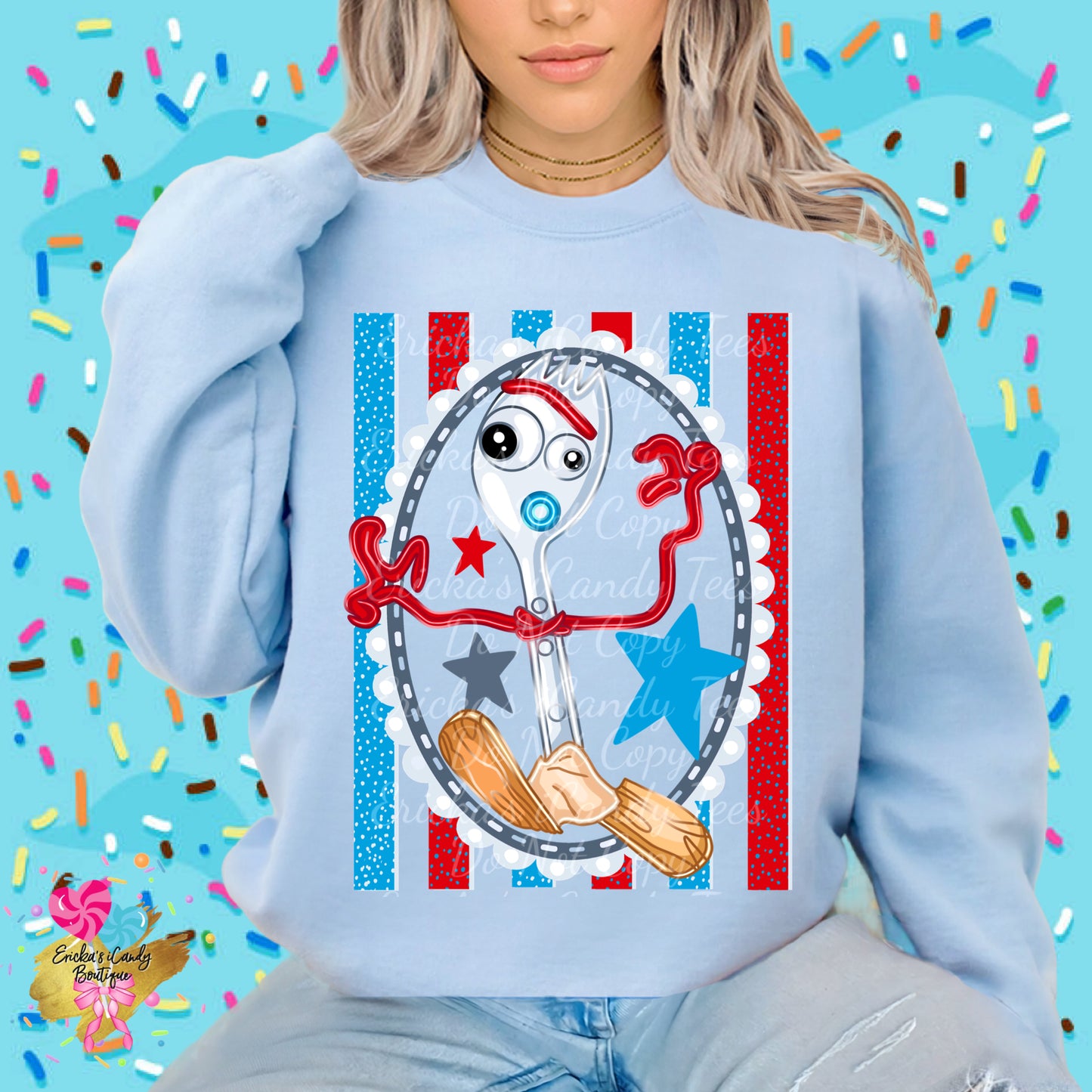 Forky Striped Frame- Kids & Adult App